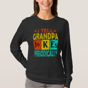 Mannen scheikundige Vintage ik vertel opa Joke T-shirt