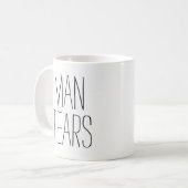 Mannen scheuren koffiemok (Voorkant links)