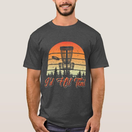 Mannen schijf Golf ik zou die grappige retro make T-shirt (Voorkant)