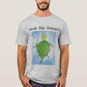 mannen schildpad t-shirt