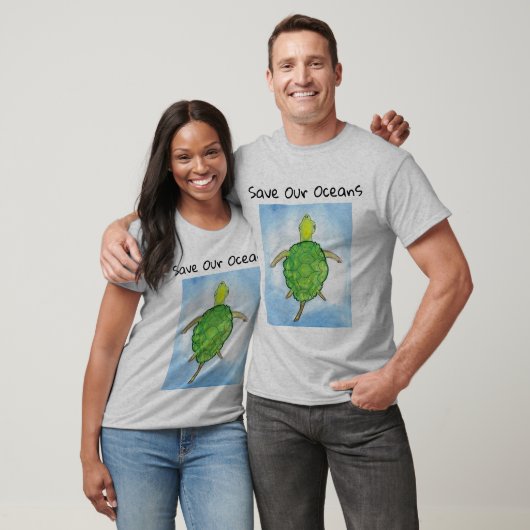 mannen schildpad t-shirt (Unisex)