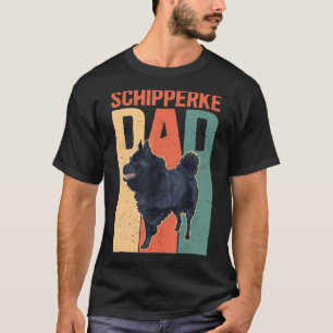 Mannen Schipperke Dad Schipperkes Dog Owner Schipp T-shirt