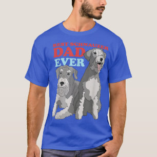 Mannen Schnauzer Dad Dog Owner Schnauzer T-Shirt