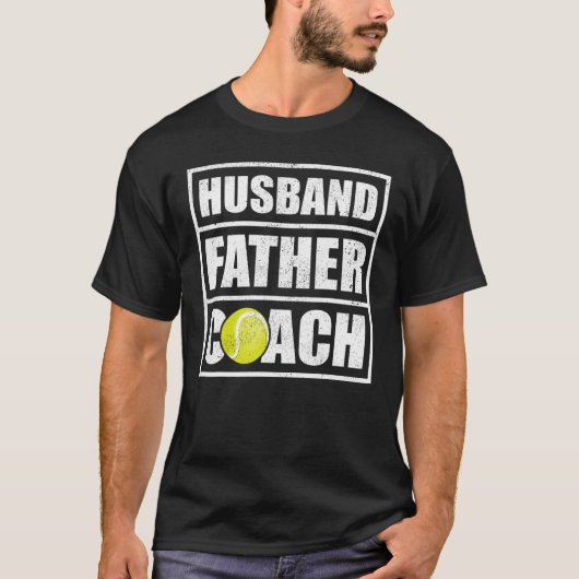 Mannen schrijfster Tennis Coach Fat T-shirt (Voorkant)