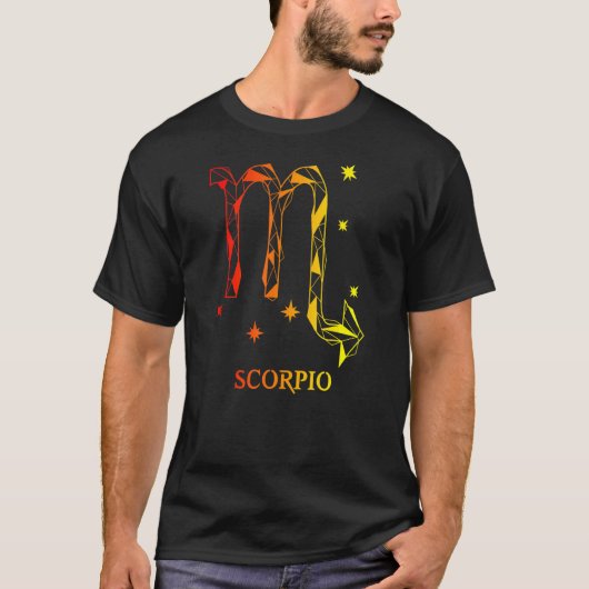 Mannen Scorpio Zodiac 1 T-shirt (Voorkant)