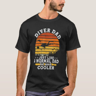 Mannen  Scuba Diving  Grafische Pappas En Mannen S T-shirt