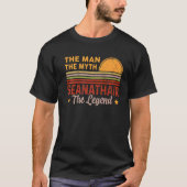 Mannen seanathair Het Man Myth Legend Retro Grandp T-shirt (Voorkant)