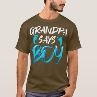 Mannen sekse onthullen opa zegt Boy Future Grandfa T-shirt