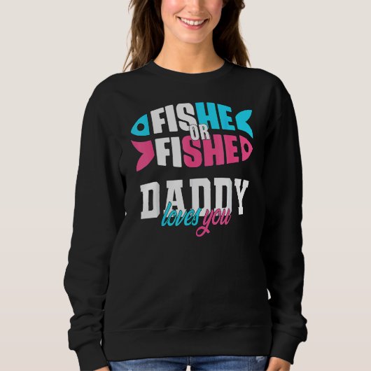 Mannen sekse onthult ideeën als Fishe of Fishe Dad Trui (Voorkant)