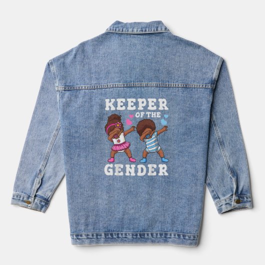 Mannen seksegerelateerde functionaris denim jacket (Achterkant)