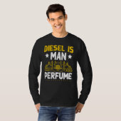Mannen Semi Truck Driver Diesel is Man Perfume Tru T-shirt (Voorkant volledig)