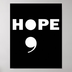Mannen semicolon zelfmoordbewustzijn voor een tand poster