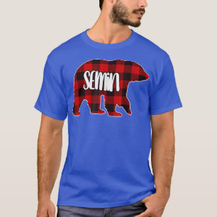Mannen Semin Beer Aangepaste Rode Buffalo met kers T-shirt