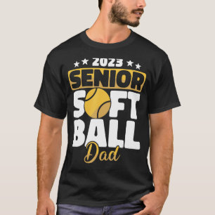 Mannen Senior Softball Pap Softball speelt Softbal T-shirt