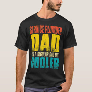 Mannen service loodgieter vader als een gewone vad t-shirt