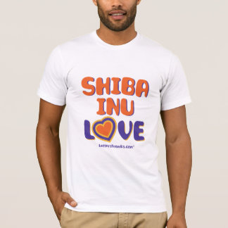 Mannen Shiba Inu Love T-shirt