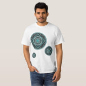 Mannen Shirt Aquarius Mandala (Voorkant volledig)