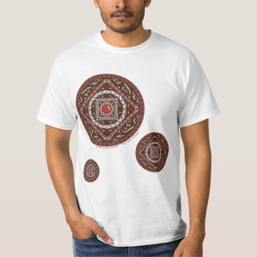 Mannen Shirt Aries Mandala (Voorkant)