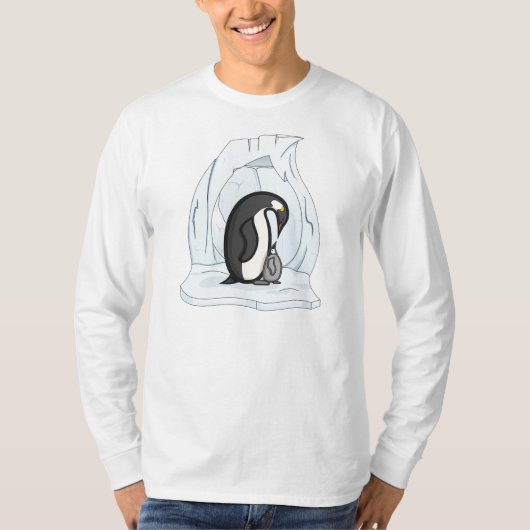 Mannen Shirt Davin en Annie de Pinguïns (Voorkant)