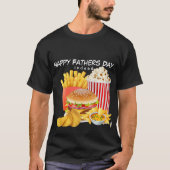 Mannen Shirt Fast Foodie Happy Vaderdag (Voorkant)