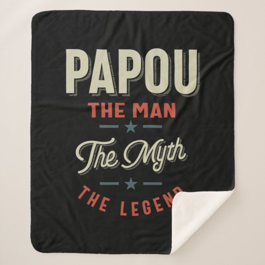 Mannen Shirt Gift: Het Man De Mina De Legende Sherpa Deken (Voorkant)