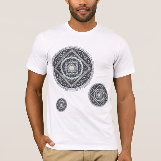 Mannen Shirt Kanker Mandala (Voorkant)