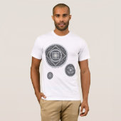 Mannen Shirt Kanker Mandala (Voorkant volledig)