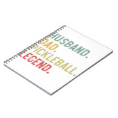 Mannen Shirt Kopper Pap Pickleball Legend Notitieboek (Linkerzijde)