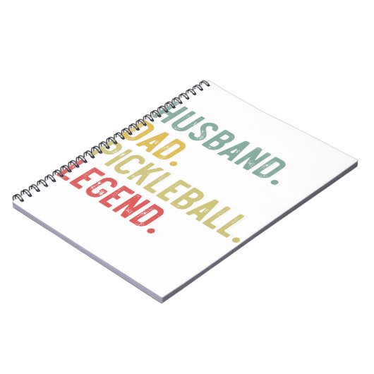 Mannen Shirt Kopper Pap Pickleball Legend Notitieboek (Linkerzijde)