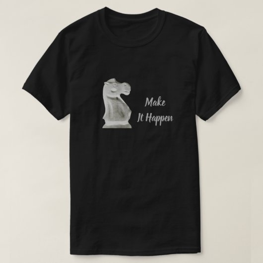 Mannen-Shirt "Make it Happen" T-shirt (Design voorkant)