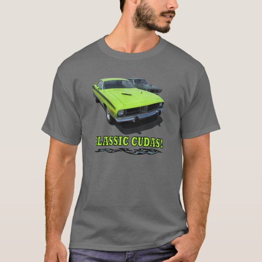 Mannen Shirt met "CLASSIC CUDAS!" (Voorkant)
