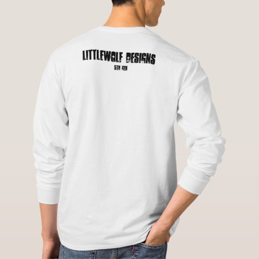 Mannen Shirt met lange hoes (Achterkant)