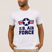 Mannen Shirt Militaire Luchtmacht (Voorkant)