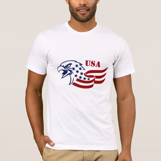 Mannen Shirt Military Eagle (Voorkant)