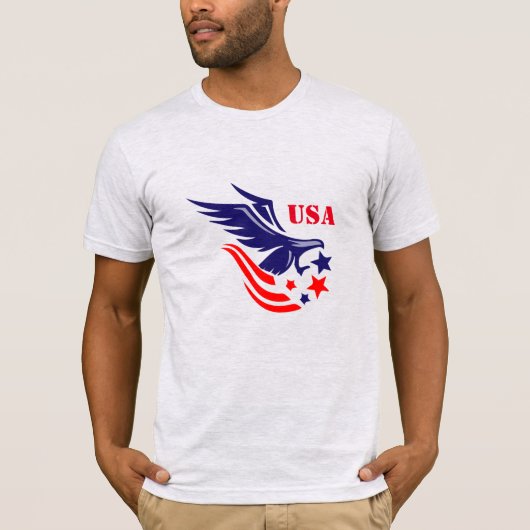 Mannen Shirt Military Eagle (Voorkant)