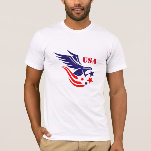 Mannen Shirt Military Eagle (Voorkant)
