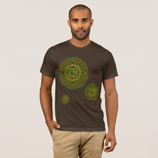 Mannen Shirt Taurus Mandala (Voorkant volledig)