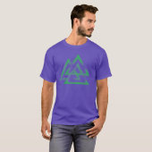 Mannen Shirt Valknut (Voorkant volledig)