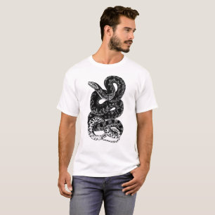 Mannen-Shirt van de Zwarte en de Witte Slang T-shirt