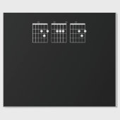 Mannen Shirt van het Guitar-akkoord - Papa Cadeaupapier (Vlak)