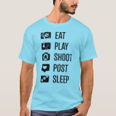 Mannen Shirt voor sociale media Gamer Black (Voorkant)