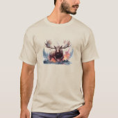 Mannen Shirt Yellowstone Moose (Voorkant)