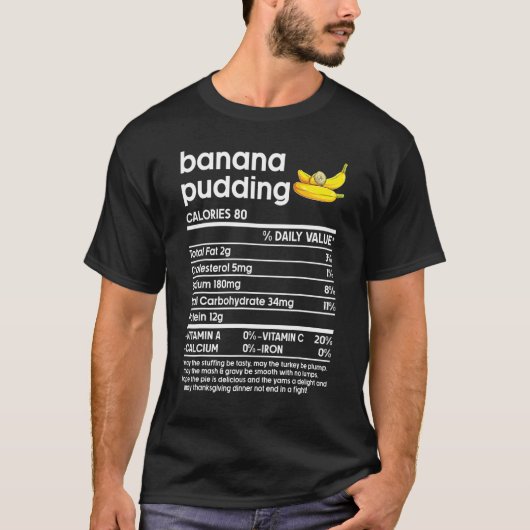 Mannen Shirten voor Thanksgiving, banaan Pudding N T-shirt (Voorkant)