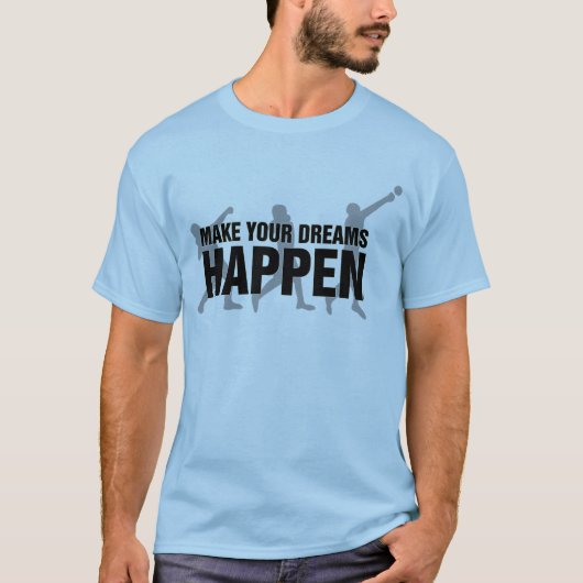 Mannen Shot Put Thrower T-Shirt (Voorkant)