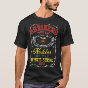 Mannen Shriners Prince Hall 1893 Pha Shrine Masons T-shirt