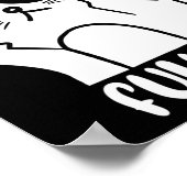Mannen Shuh Duh Fuh Beker Funny Kat Liefhebber Woo Poster (Hoek)