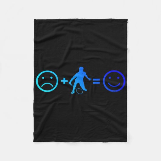 Mannen Shuttle Squash Badminton Vrouwen Fleece Deken (Voorkant)