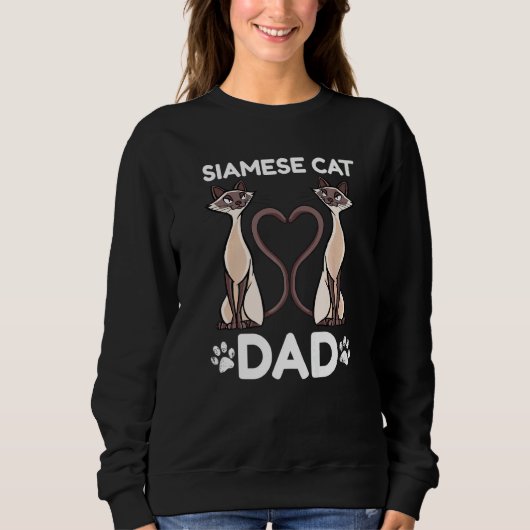 Mannen siamese kat papa hart kitten kat trui (Voorkant)