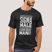 Mannen Sigma Male T-shirt (Voorkant)