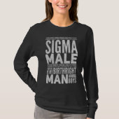Mannen Sigma Male T-shirt (Voorkant)